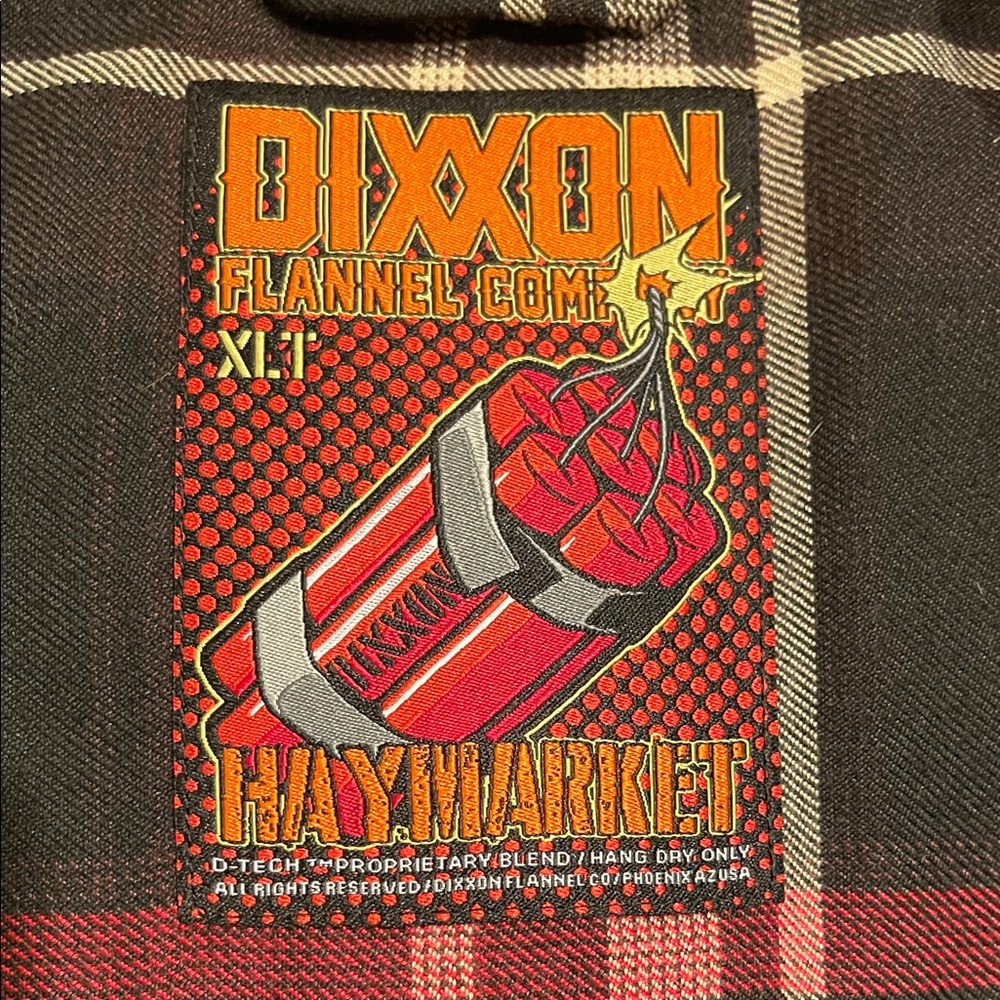 DIXXON Haymarket Flannel with Red and Black Plaid
